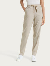 Pantalone jogger con tasche in Super Fresh Marroni Donna - Ragno