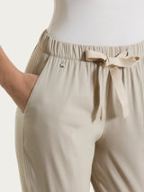 Pantalone jogger con tasche in Super Fresh Marroni Donna - Ragno