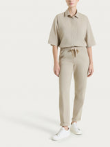 Pantalone jogger con tasche in Super Fresh Marroni Donna - Ragno