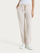 Pantalone jogger con tasche in Super Fresh Rosa Donna - Ragno