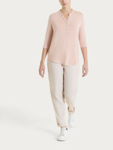 Pantalone jogger con tasche in Super Fresh Rosa Donna - Ragno