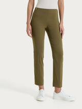 Pantalone capri con spacchetti in Super Fresh Verdi Donna - Ragno