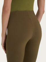 Pantalone capri con spacchetti in Super Fresh Verdi Donna - Ragno