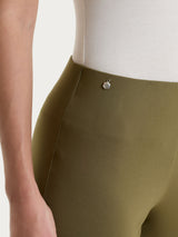 Pantalone capri con spacchetti in Super Fresh Verdi Donna - Ragno