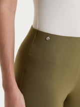 Pantalone capri con spacchetti in Super Fresh Verdi Donna - Ragno