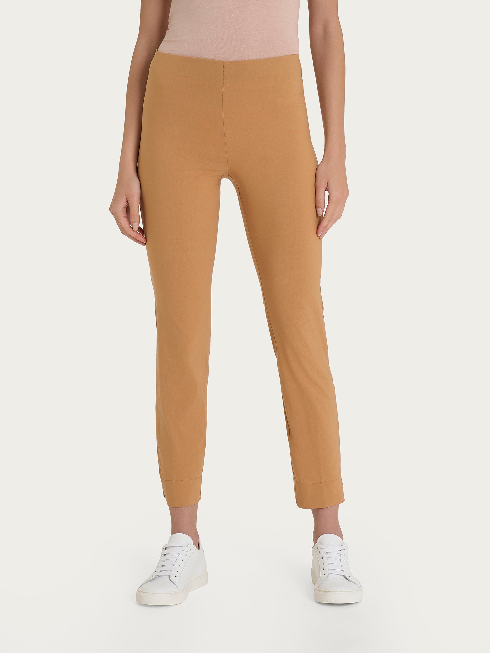 Pantalone capri con spacchetti in Super Fresh Marroni Donna - Ragno