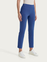 Capri pants with slits in Super Fresh Blue Women's - Ragno