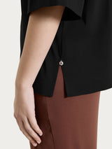 Camicia con manica corta in Super Fresh Neri Donna - Ragno