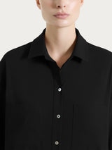 Camicia con manica corta in Super Fresh Neri Donna - Ragno