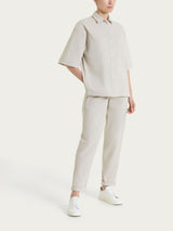 Camicia con manica corta in Super Fresh Bianchi Donna - Ragno