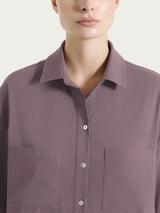 Camicia con manica corta in Super Fresh Marroni Donna - Ragno