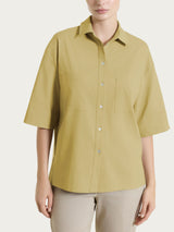 Camicia con manica corta in Super Fresh Verdi Donna - Ragno