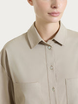 Camicia con manica corta in Super Fresh Marroni Donna - Ragno