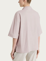 Camicia con manica corta in Super Fresh Rosa Donna - Ragno