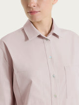 Camicia con manica corta in Super Fresh Rosa Donna - Ragno