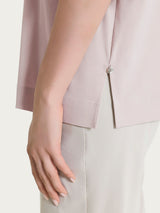 Camicia con manica corta in Super Fresh Rosa Donna - Ragno