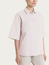 Camicia con manica corta in Super Fresh Rosa Donna - Ragno