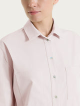Camicia con manica corta in Super Fresh Rosa Donna - Ragno