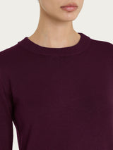 Maglia girocollo Four Seasons Viola Donna - Ragno