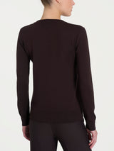 Jersey con cuello redondo «Madonna» de Four Seasons, marrón, para mujer - Ragno