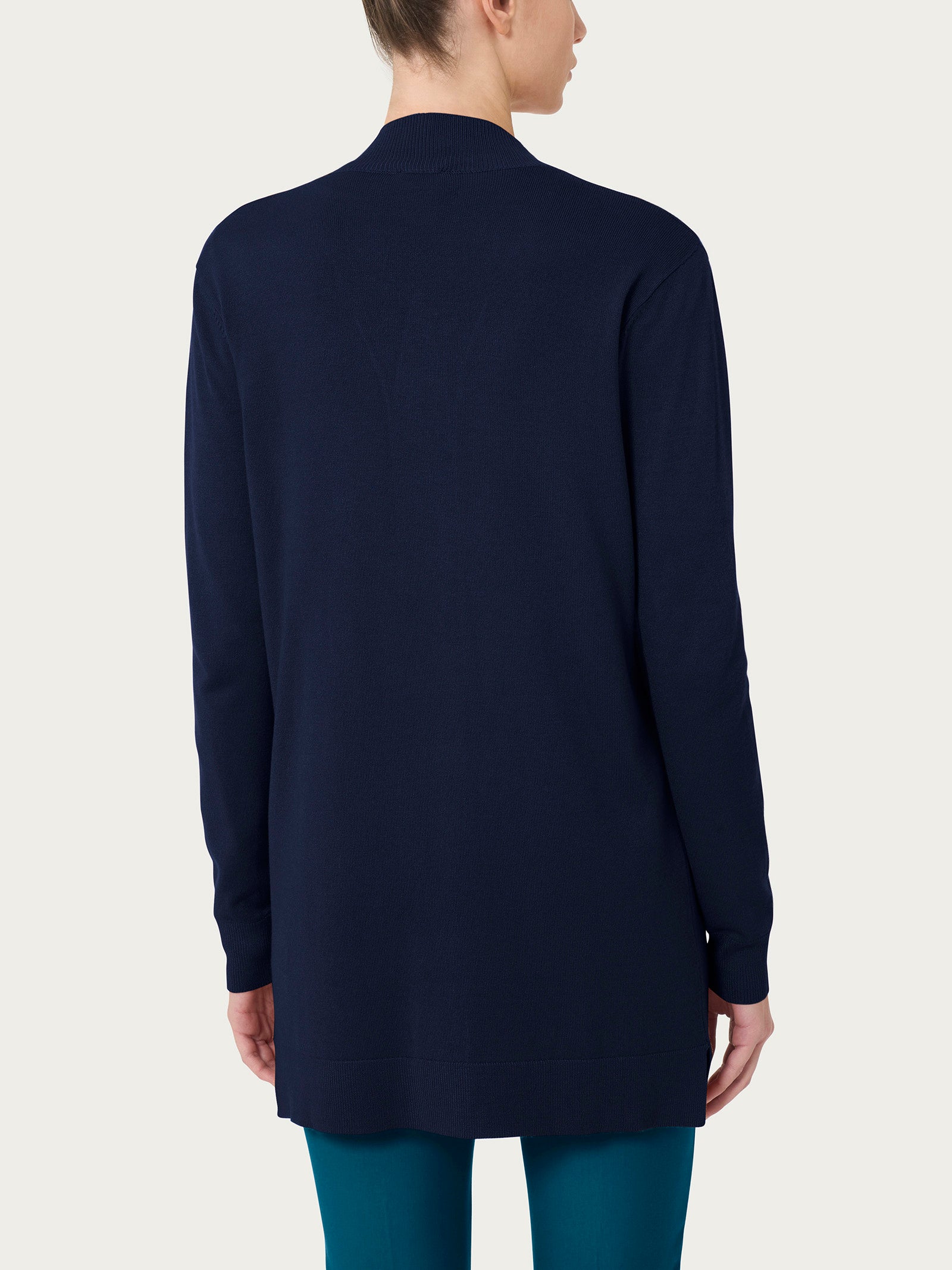 Cardigan lungo Four Seasons Blu Donna - Ragno