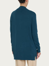 Cardigan lungo Four Seasons Blu Donna - Ragno