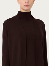 Cardigan lungo Four Seasons Marroni Donna - Ragno