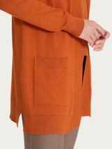 Cardigan lungo Four Seasons Arancioni Donna - Ragno