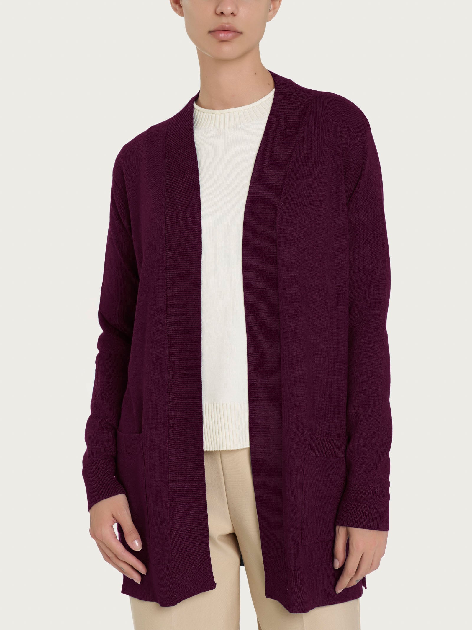 Cardigan lungo Four Seasons Viola Donna - Ragno