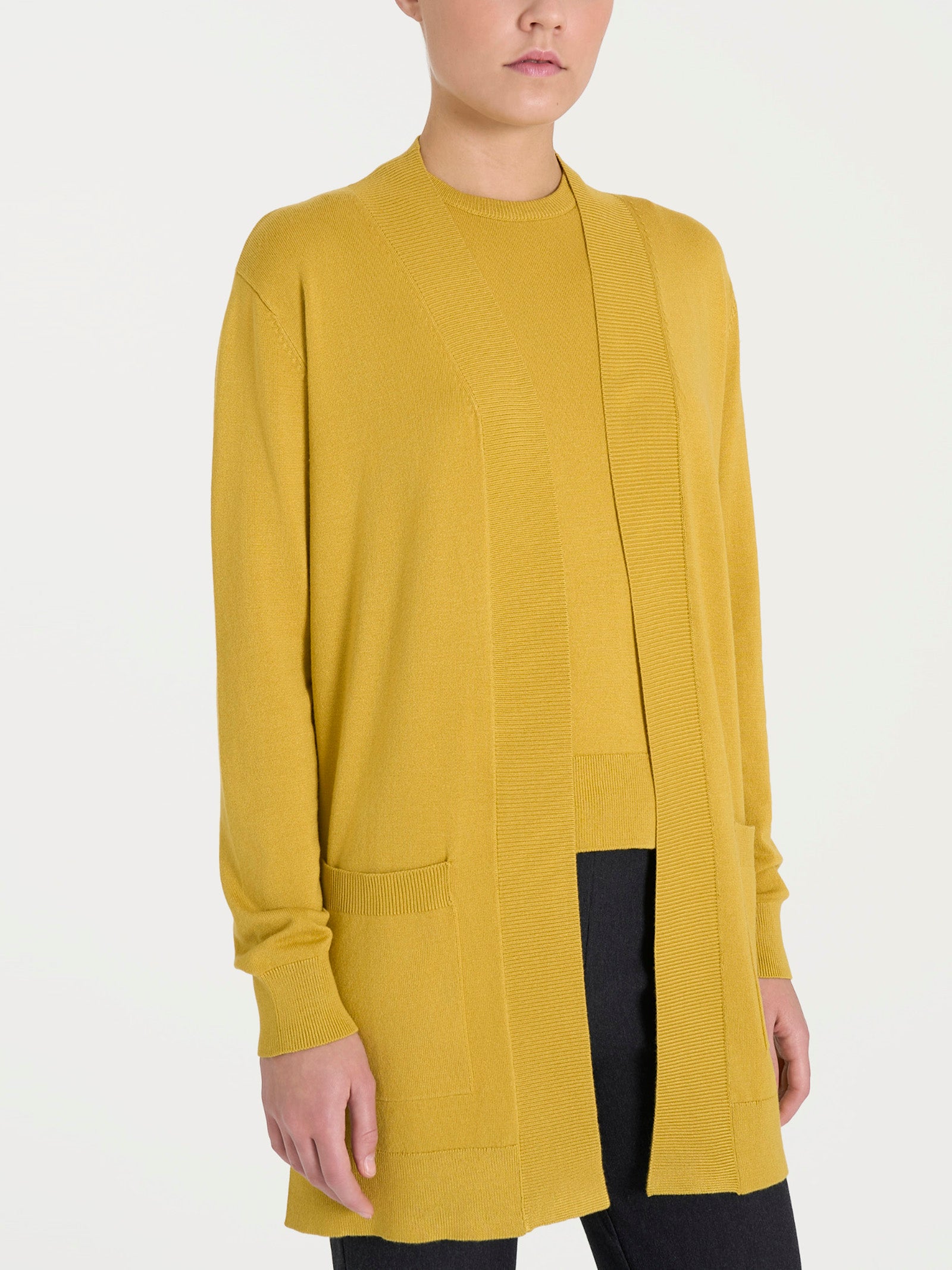 Cardigan lungo Four Seasons Gialli Donna - Ragno