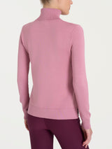 Jersey de cuello alto Four Seasons rosa para mujer - Ragno