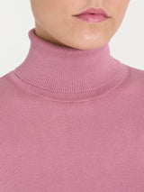 Jersey de cuello alto Four Seasons rosa para mujer - Ragno