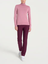 Jersey de cuello alto Four Seasons rosa para mujer - Ragno