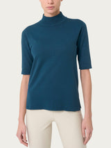 Lupetto con manica corta Four Seasons Blu Donna - Ragno