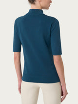 Lupetto con manica corta Four Seasons Blu Donna - Ragno