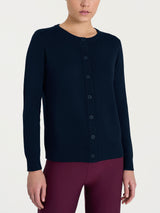 Cardigan con bottoni Four Seasons Blu Donna - Ragno