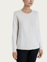 Cardigan con bottoni Four Seasons Bianchi Donna - Ragno