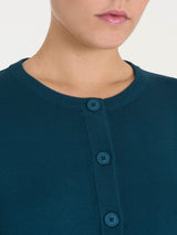 Cardigan con bottoni Four Seasons Blu Donna - Ragno