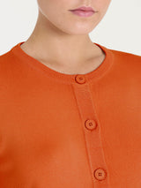 Cardigan con bottoni Four Seasons Arancioni Donna - Ragno