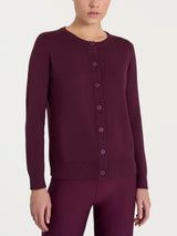 Cárdigan con botones Four Seasons morado para mujer - Ragno