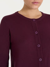 Cárdigan con botones Four Seasons morado para mujer - Ragno