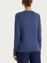 Cardigan con bottoni Four Seasons Blu Donna - Ragno