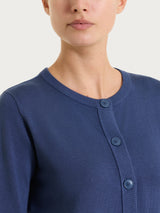 Cardigan con bottoni Four Seasons Blu Donna - Ragno