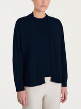 Cárdigan corto Four Seasons azul para mujer - Ragno