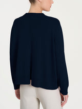 Cárdigan corto Four Seasons azul para mujer - Ragno