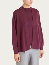 Cárdigan corto Four Seasons morado para mujer - Ragno