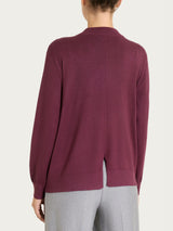Cárdigan corto Four Seasons morado para mujer - Ragno