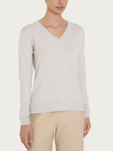 Maglia con scollo a V Four Seasons Bianchi Donna - Ragno