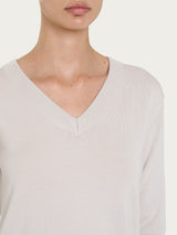 Maglia con scollo a V Four Seasons Bianchi Donna - Ragno
