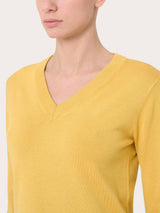 Maglia con scollo a V Four Seasons Gialli Donna - Ragno